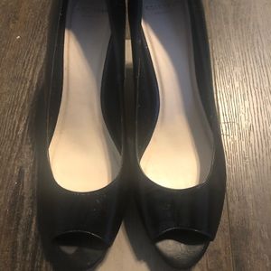 Designer Peep toe heels